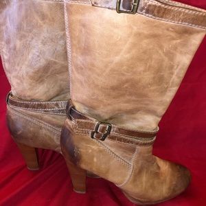 FRYE Miranda slouch high heel boots Barely worn